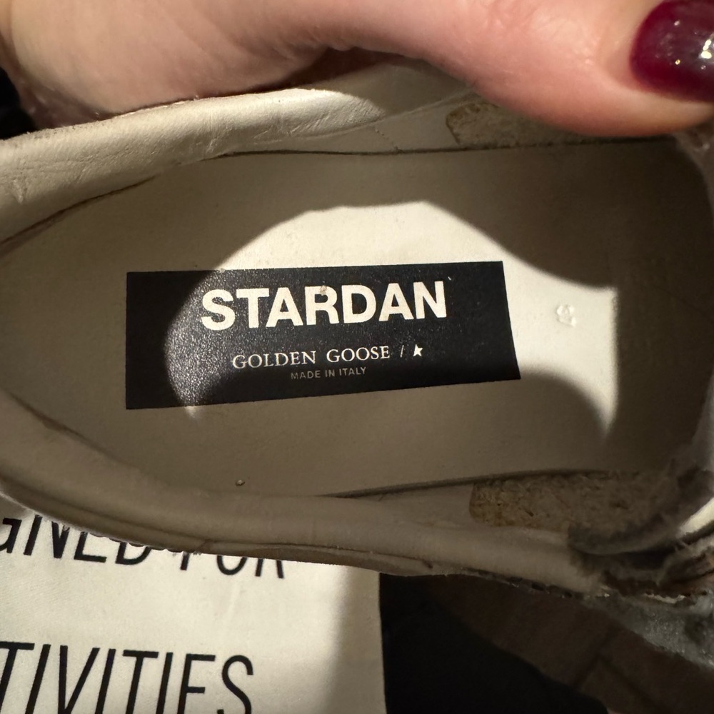 Golden Goose Silver Glitter Sneakers - Picture 7 of 9